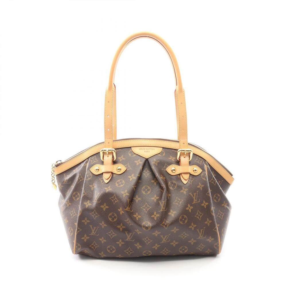 Louis Vuitton Tivoli Handbag Canvas Leather Monogram Brown